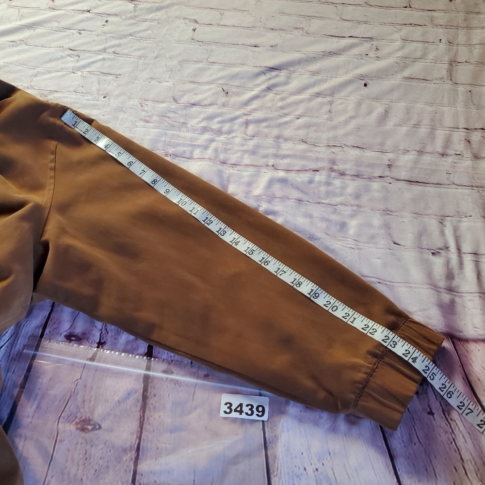 Vintage Gary Player Bomber Jacket Golf Mens XXL Brown Faux Suede Full Zip Lined - Picture 12 of 12